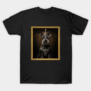 Elegant Miniature Schnauzer - Medieval German Queen (Framed) T-Shirt